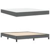 vidaXL Boxspringbett mit Matratze Dunkelgrau 180 x 200 cm Stoff