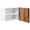 vidaXL H&auml;ngeschrank Altes Holz und Wei&szlig; 50 x 31 x 40 cm Holzwerkstoff