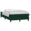 vidaXL Boxspringbett mit Matratze Dunkelgr&uuml;n 120x220 cm Samt