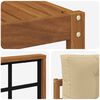 vidaXL Outdoor-Sofagarnitur mit Kissen 6 pcs Natur und Beige