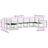 vidaXL Outdoor-Sofagarnitur 7 pcs Natur Massivholz Akazie