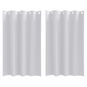 vidaXL Verdunkelungs-Vorh&auml;nge mit Ringen 2 pcs Helles Grau