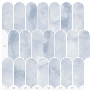 vidaXL Federfliese 20 Stk. Himmelblau 30 x 30 cm Polyurethan und PET