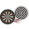 Abbey Darts Doppelseitige Dartscheibe + 2 Dartpfeile-Sets 52AZ-UNI-Uni