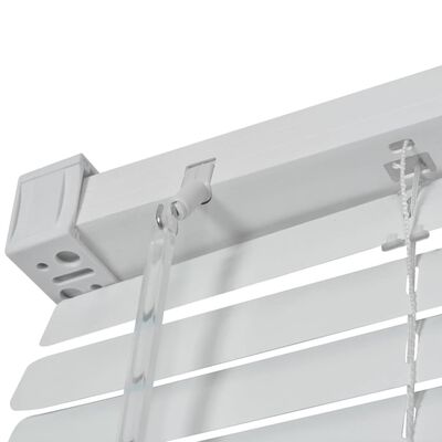 vidaXL Fensterjalousien Aluminium 140x160 cm Weiß