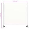 vidaXL Raumteiler Weiß 175x180 cm Stoff