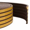 vidaXL Selbstklebende Fensterdichtung Braun 15 x 8 mm 100 m