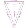 vidaXL Sonnensegel 160 g/m&sup2; Anthrazit 5x7x7 m HDPE