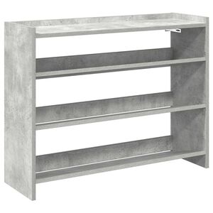 vidaXL Schuhregal Betongrau 80x25x62 cm Holzwerkstoff