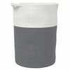 vidaXL Aufbewahrungskorb Grau und Wei&szlig; &Oslash;49x65 cm Baumwolle