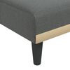 vidaXL Schlafsofa in L-Form Dunkelgrau 255x140x70 cm Stoff