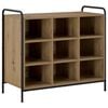 vidaXL Schuhschrank 85 x 39,5 x 75 cm Holzwerkstoff Artisan-Eiche
