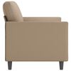 vidaXL 2-Sitzer-Sofa Cappuccino-Braun 120 cm Kunstleder