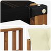 vidaXL Outdoor-Sofagarnitur mit Kissen 6 pcs Natur und Creme