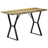 vidaXL Esstisch 120x60x76 cm Altholz Massiv