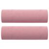 vidaXL 2-Sitzer-Sofa mit Zierkissen Rosa 120 cm Samt