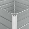 vidaXL Hochbeet 100 x 100 x 77 cm Verzinkter Stahl Grau