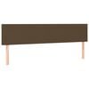 vidaXL Boxspringbett mit Matratze Dunkelbraun 180x200 cm Stoff