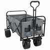 vidaXL Klapp-Handwagen Grau 89 x 63 x 96 cm Stahl und Oxford-Stoff