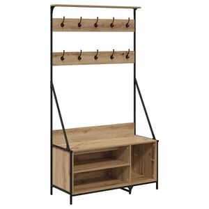 vidaXL Kleiderst&auml;nder Artisan-Eiche 100 x 41 x 184 cm Holzwerkstoff