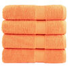 vidaXL Premium Badet&uuml;cher SOLUND 4 Stk. Orange 100x150 cm 600 g/m&sup2;