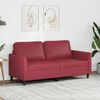 vidaXL 2-Sitzer-Sofa Weinrot 140 cm Kunstleder