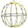 vidaXL Ball mit 192 LEDs 2 pcs Warmwei&szlig; 30 x 30 x 32 cm Metall