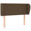 vidaXL Kopfteil mit Ohren Dunkelbraun 83x23x78/88 cm Stoff