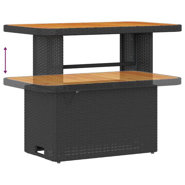 vidaXL Gartensofa-set 13 pcs Schwarz Poly-Rattan