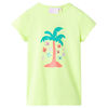 vidaXL Kinder-T-Shirt Neongelb 116
