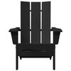 vidaXL Klappbarer Adirondack-Stuhl Schwarz 80,5 x 74,5 x 92 cm HDPE