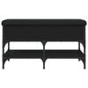 vidaXL Schuhbank Schwarz 82x42x45 cm Holzwerkstoff