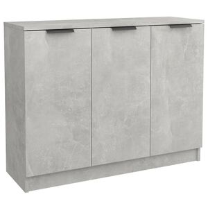 vidaXL Sideboard Betongrau 90,5x30x70 cm Holzwerkstoff