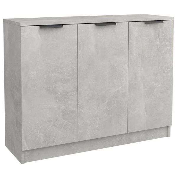 vidaXL Sideboard Betongrau 90,5x30x70 cm Holzwerkstoff