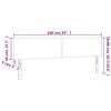 vidaXL Kopfteile 2 Stk. Grau 80x5x78/88 cm Kunstleder