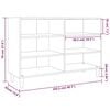 vidaXL Sideboard Grau Sonoma 103,5x35x70 cm Holzwerkstoff