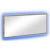 vidaXL Spiegel Artisan-Eiche 90 x 8,5 x 37 cm Holzwerkstoff