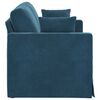 vidaXL Sofa Blau Gesamtabmessungen: 138 x 78 x 80 cm (B x T x H) Samt