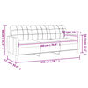 vidaXL 3-Sitzer-Sofa Dunkelgrau 180 cm Stoff