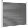 vidaXL Zaunelement Set WPC 872x146 cm Grau