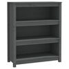 vidaXL B&uuml;cherregal Grau 80x35x97 cm Massivholz Kiefer