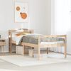 vidaXL Seniorenbett mit Kopfteil 75x190 cm Massivholz Kiefer