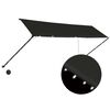 vidaXL Einziehbare Markise mit LED 400&times;150 cm Anthrazit
