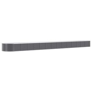 vidaXL Hochbeet Verzinkter Stahl 620x80x36 cm Anthrazit