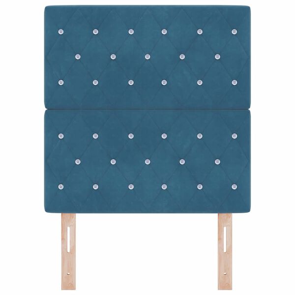 vidaXL Kopfteil mit Kopfteil Dunkelblau 80 cm Kunstleder