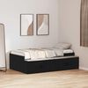 vidaXL Bett mit Stauraum mit Speicher Schwarz Eichen-Optik 90 x 190 cm