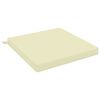 vidaXL Sitzkissen SOEST 100 % Polyester Creme 60 x 60 x 7 cm