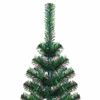 vidaXL Künstlicher vorbeleuchteter Weihnachtsbaum Grün 120 cm