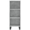 vidaXL Highboard Betongrau 34,5x34x180 cm Holzwerkstoff