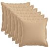 vidaXL Kissenbezug 6 stk. HOUTEN Creme 30 x 30 cm Kunstleinen
